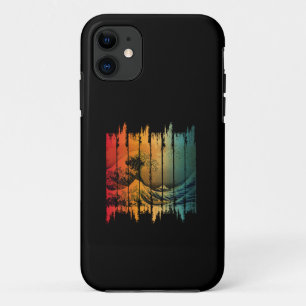 GREAT WAVE VINTAGE SUNSET KANAGAWA iPhone 11 CASE