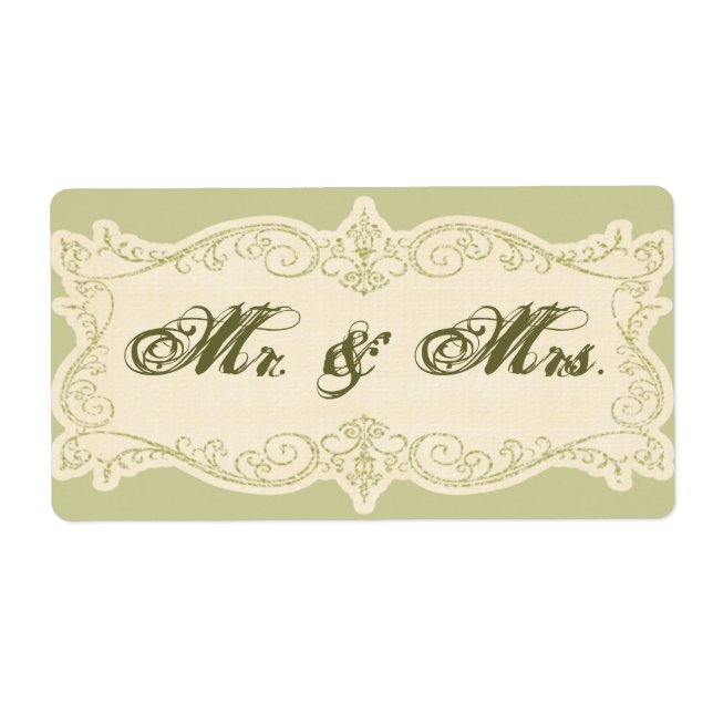 Great Wedding Invitation Return Address Labels (Front)
