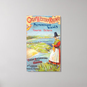 Great Western Railray Promo Tours to Wales Canvas Print