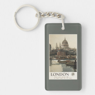 Great Western Railway St. Paul's Travel Poster Keychain