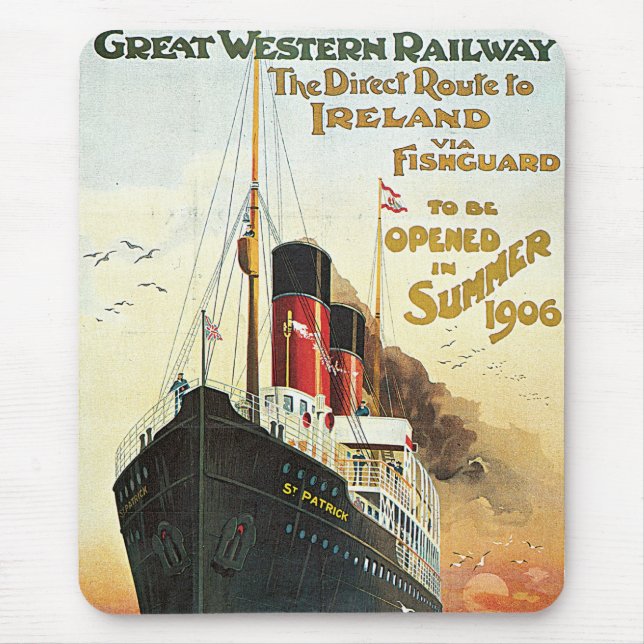 Great Western Railway - To Ireland Mouse Pad (Front)