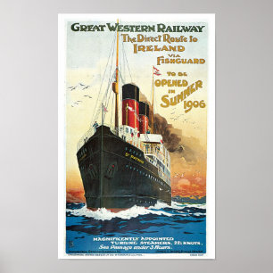 Great Western Railway - To Ireland Poster