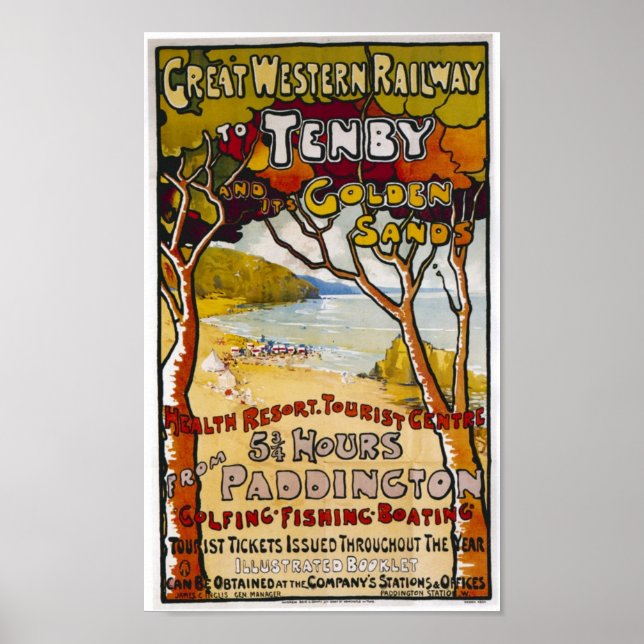 Great Western "Tenby" Poster (Front)
