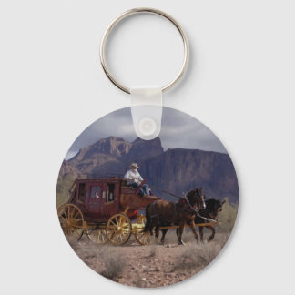 Great Western Trail Stagecoach Keychain