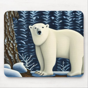 Great White Bear Of The North Mouse Pad