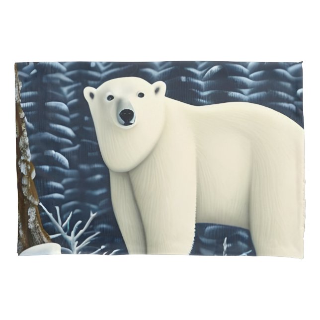 Great White Bear Of The North Pillowcase (Front)