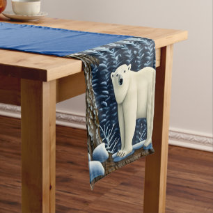 Great White Bear Of The North Short Table Runner