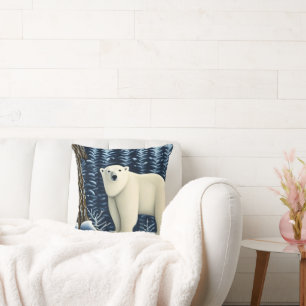 Great White Bear Of The North Throw Pillow
