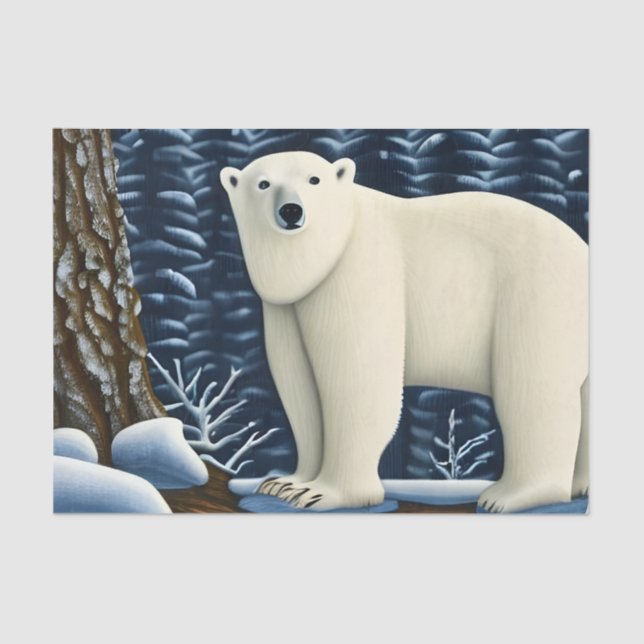 Great White Bear Of The North Tissue Paper (Front)