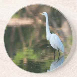 Great White Egret Coaster