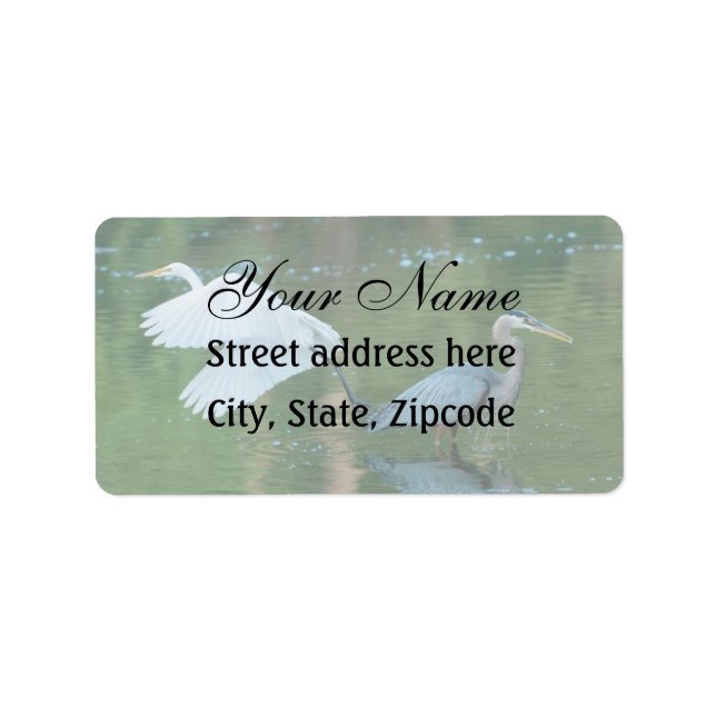 Great White Egret Label (Front)