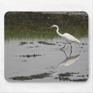 Great White Egret Mousepad