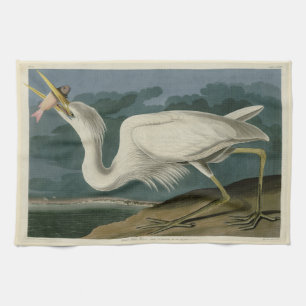 Great White Heron, from Audubon's Birds of America Kitchen Towel