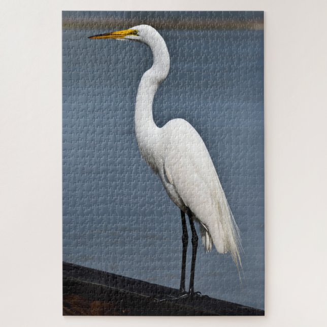 Great White Heron Jigsaw Puzzle (Vertical)