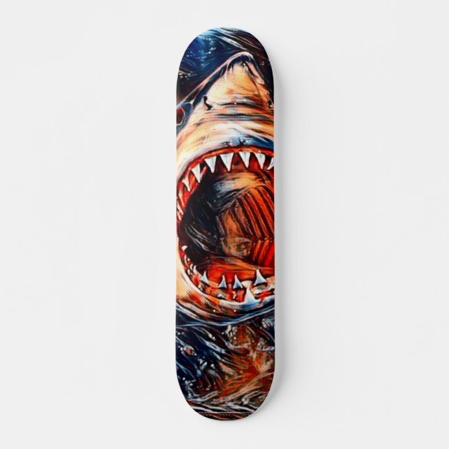Great White Killer Element Custom Pro Park Board Skateboard (Front)