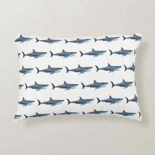 Great White Shark Accent Pillow