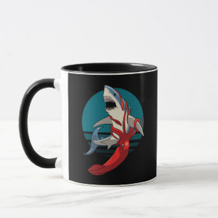 Great White Shark and Giant Squid Mug