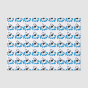 Great White Shark Attack Funny Tissue Paper