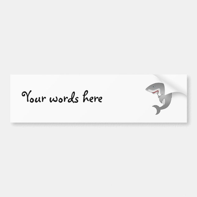 Great white shark bumper sticker (Front)