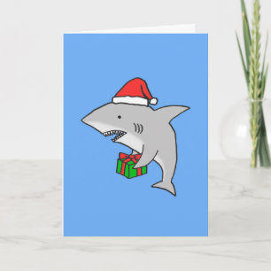 Great White Shark Christmas Card