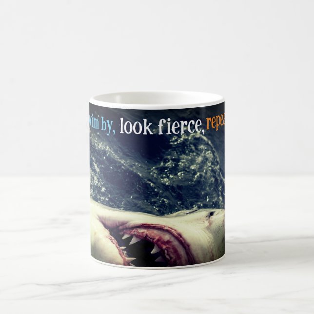 Great white shark jaws coffee mug (Center)