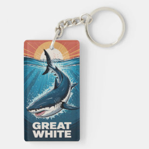 Great White Shark Keychain