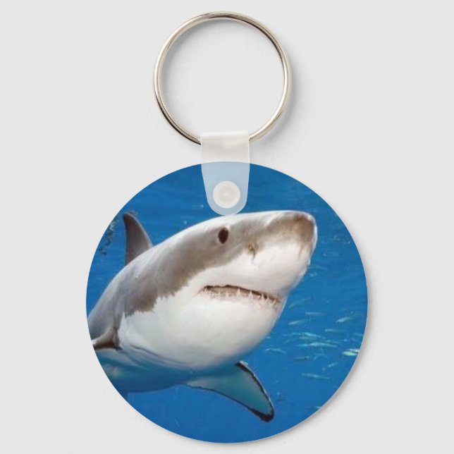 Great White Shark Keychain (Front)