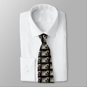 Great White Shark on the Move Tiled Necktie