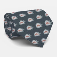 Great White Shark Pattern Navy Blue