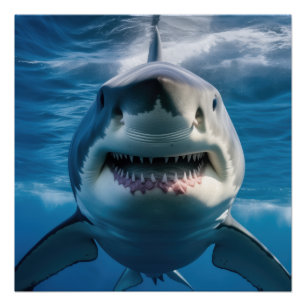 Great White Shark Poster