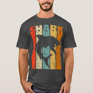 Great White Shark , Retro Vintage Shark Lover  T-Shirt