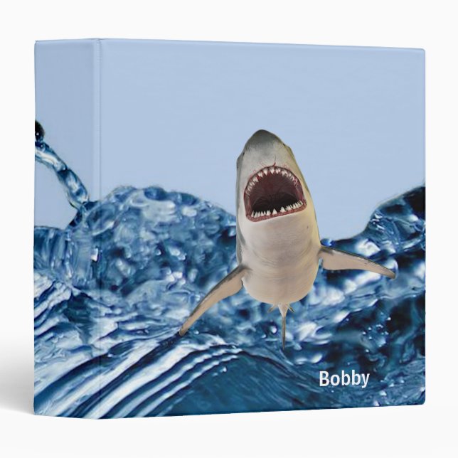 Great White Shark School Binder (Front/Spine)