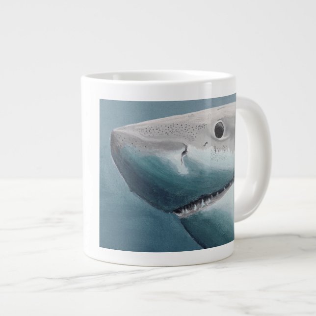 Great White Shark Specialty Mug - Fins & Coffee (Creator Uploaded)