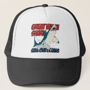 Great White Shark Trucker Hat