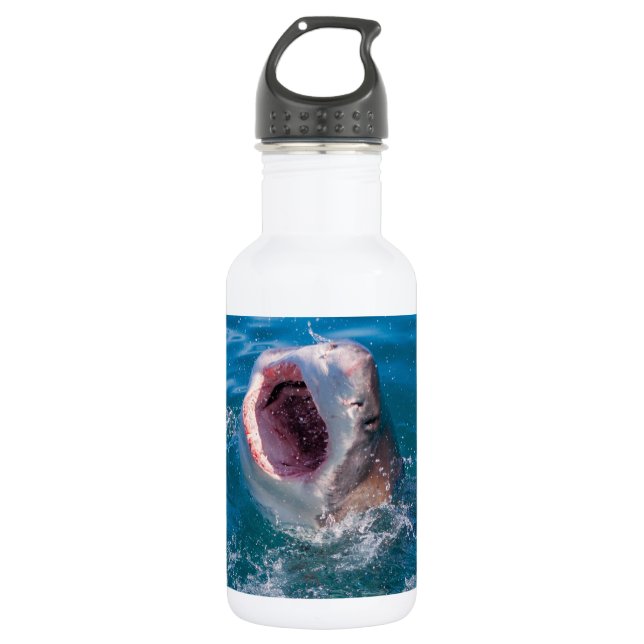 Great White Shark water bottle (Front)