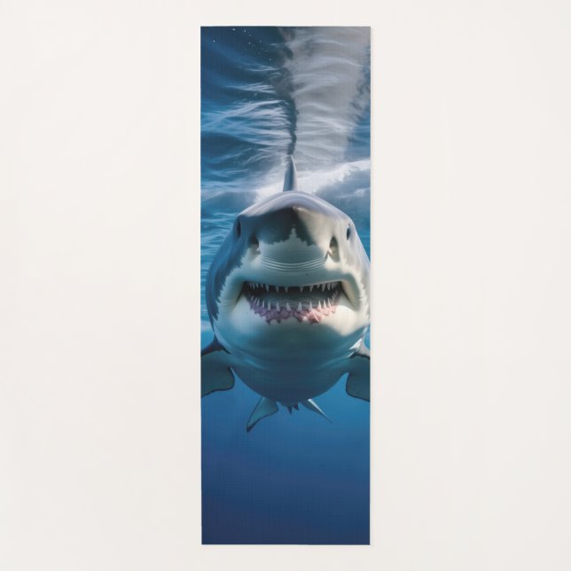 Great White Shark Yoga Mat (Front)