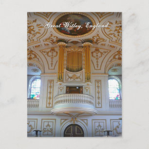 Great Witley Church, UK postcard
