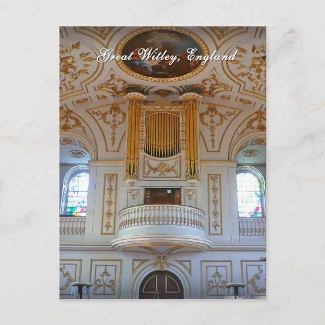 Great Witley Church,  UK postcard (Front)