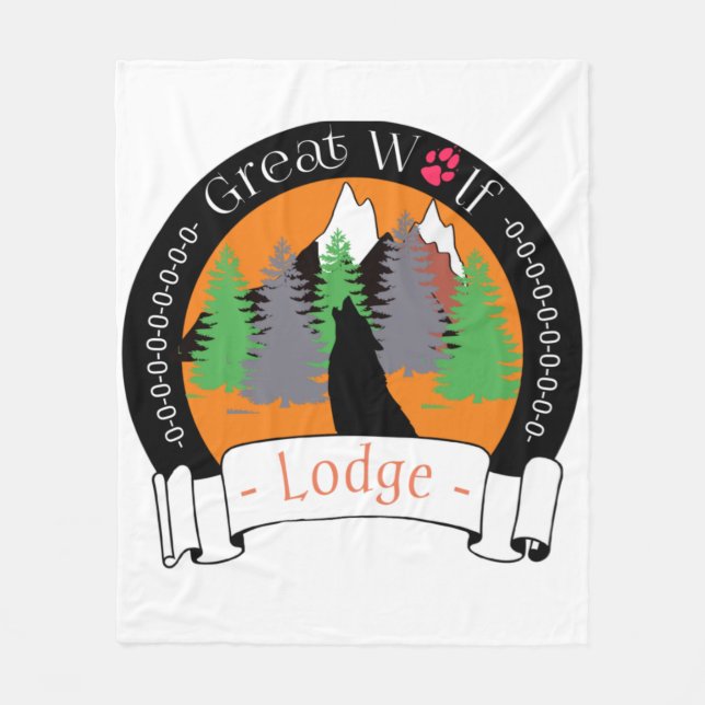GREAT WOLF LODGE FLEECE BLANKET (Front)