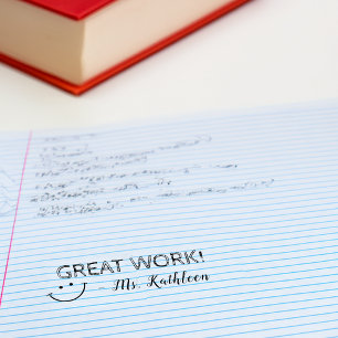 Great Work Personalized Teachers Self-inking Stamp