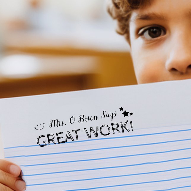 Great Work | Personalized Teachers Self-inking Stamp (Great Work | Personalized Teachers Self-inking Stamp)