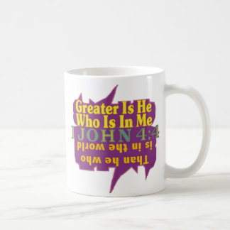 GREATER IS HE© COFFEE MUG
