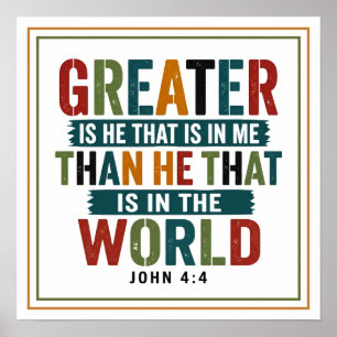 Greater Is He in Me Than in the World Fierce Poster