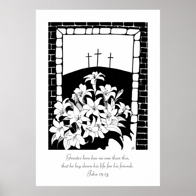 "Greater Love"  (John 15:13) Poster (Front)