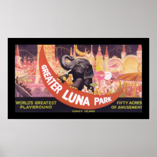 Greater Luna Park (canvas) Poster