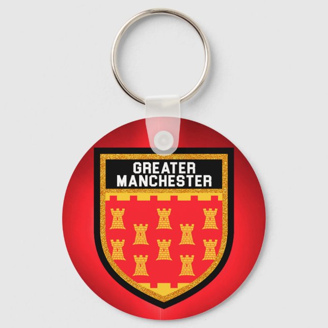 Greater Manchester Flag Keychain (Front)