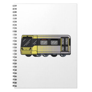 Greater Manchester Metrolink graffiti bomb sticker Notebook