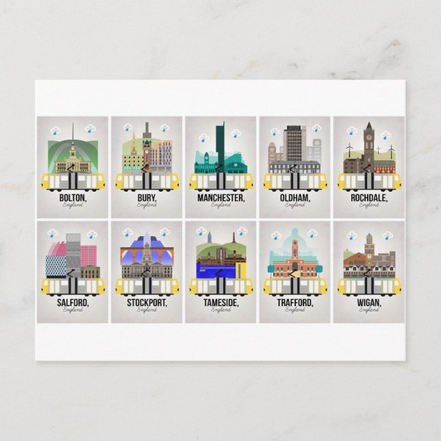 Greater Manchester Postcard (Front)