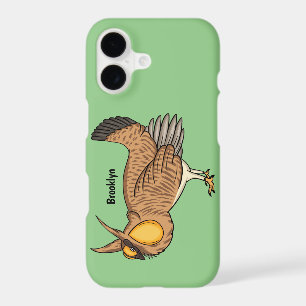 Greater prairie chicken cartoon illustration
