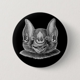 Greater Spear-nosed Bat 2 Inch Round Button
